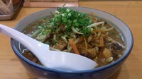 「【期間限定１日１０食】スパイシーカレー麺 とろみ」@麺場 鶏源 TORIGEN 黄金町店の写真