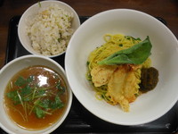 「鱚舞和えつけ麺＋変わり飯」@ラーメン愉悦処 似星の写真