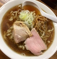 「【限定】煮干ラーメン￥750（ 麺200g ）」@くじら食堂の写真