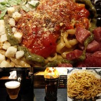 「【2月限定】カラシビトマチーズ混ぜそば＋半飯＋ビール」@カラシビ味噌らー麺 鬼金棒 池袋店の写真