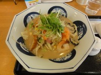 「かきちゃんぽん（みそスープ）」@長崎ちゃんぽん リンガーハット 高槻上牧店の写真