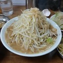 ラーメン ヤサイどでん(旧多め)アブラ生卵味ネギ