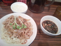 「肉盛りつけ麺　並」@魁 肉盛りつけ麺 六代目けいすけの写真