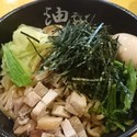 油そば(無料大盛り、Twitterサービス味玉)