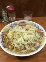 「麺半分ニンニク」@ラーメン二郎 亀戸店の写真
