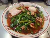 「【限定】満州ニララーメン780円＋味玉(サービス)」@中華蕎麦 瑞山（ZUIZAN）の写真