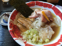 「【限定】手づくり海老ワンタン麺880円」@龍のひげの写真