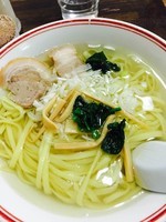 「ラーメン　塩　平打ち麺　大盛　500円」@めんどころくら田‎の写真