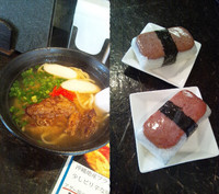 「『ソーキそば+ポークおにぎり×2(￥780+180×2)』」@沖縄ソバ 我達食堂の写真