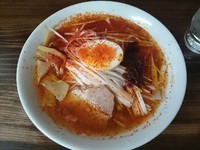 「真っ赤なネギそば」@九州大分ラーメン 麺恋亭 中華街店の写真