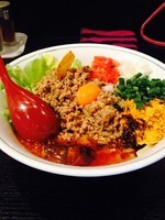 「まぜそば×ドン蛸ス¥800＋追い飯¥50＋プチデザート¥0」@雨ニモマケズの写真