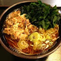 「肉そば（￥430）＋わかめ（クーポン）」@ゆで太郎 蒲田中央通り店の写真