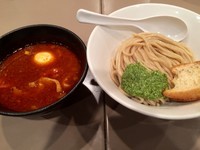 「海老トマトつけ麺（小盛）（880円）」@つけ麺 五ノ神製作所の写真