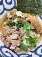「【限定②】イカたっぷり 味噌あえ麺1.5玉￥800」@㐂九家の写真