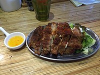 「鶏つけソバ大盛（350g） 910円＋ナマイキチキン300円」@NOODLE STOCK 鶴おかの写真