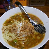 「豚餡かけそば864円」@まぜそば 三ツ星の写真