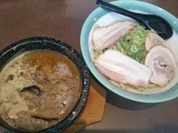 「濃厚鶏豚骨つけ麺 ￥750」@iseya食堂の写真