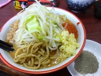 「ラーメン小（800円）＋辛味噌変更券（100円）＋煮干粉」@ギガムジャキの写真