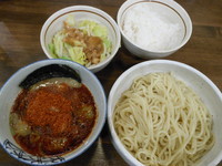 「辛辛魚つけめん（中盛・辛さ普通）＋ジロベジ＋ごはん（小）」@麺処 井の庄の写真