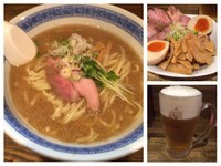 「らーめん 700円 & 燦点盛り 450円」@燦燦斗の写真