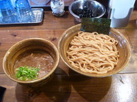 「つけ麺（大盛３３０ｇ、胚芽麺）あつもり　８００円」@ベジポタつけ麺 えん寺の写真