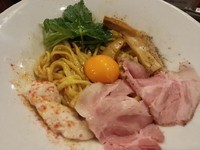 「まぜそば＋beer&sake」@麺匠 MONACOの写真