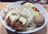 「味玉まぜそば（にんにく）」@中華蕎麦 つけ麺 五味五香の写真