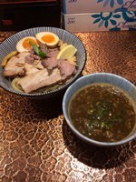 「ラム煮干しつけ麺」@自家製麺 MENSHO TOKYOの写真