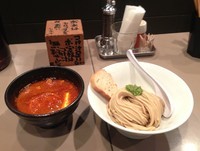 「海老トマトつけ麺小盛、チーズ」@つけ麺 五ノ神製作所の写真