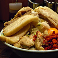 「油そば中盛300g（大盛まで無料）＋豚ましダブル」@郎郎郎の写真