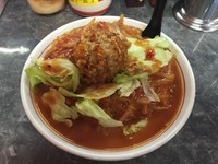 「タコスとまとたんめん(850円)」@きんか本舗の写真