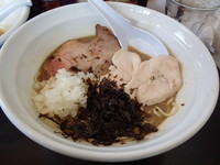 「煮干濃麺二ボ飯セット…950円+和え玉（150円）」@濃麺 海月の写真