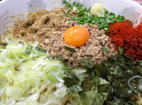 「☆辛いまぜそばカレー風味(台湾まぜそば)☆」@大勝軒 南加瀬店の写真