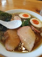 「中華そば＋味玉(780円)」@白河手打中華 賀乃屋の写真