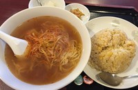 「ねぎ麺とチャーハンのセット（￥850）」@品珍酒家の写真