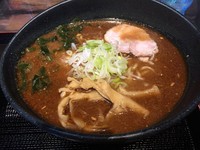 「黒ラーメン味噌・太麺（８４２円）」@麺屋 稀水 浦和大門店の写真