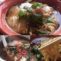 「【限定コラボ企画】伊勢海老のしずく 850円＋ミニ雑炊50円」@中華そば 田家 本店の写真