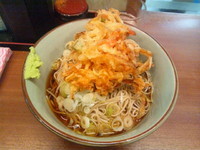 「冷やしかき揚げ蕎麦（430円）」@文殊 馬喰横山店の写真