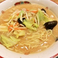 「味噌ラーメン(650円)」@安達太良SA・上り フードコートの写真