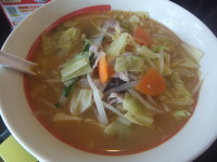 「味噌野菜らーめん529円＆ギョーザ216円(クーポンで無料)」@幸楽苑 足立佐野店の写真