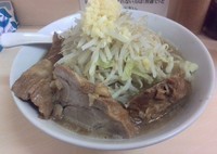 「ラーメン（麺少なめ・柔らかめ・野菜少なめ・にんにく）」@自家製ラーメン 大者の写真