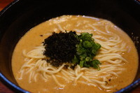 「かけらーめん雲丹搾り＋プチご飯」@鮮魚らーめん 五ノ神水産の写真