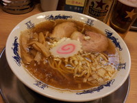 「煮干そば＋サッポロラガービール(中瓶)」@煮干そば 流。の写真