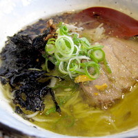「帆立とキノコの潮ラーメン 700円」@麺場voyageの写真
