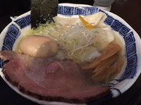 「【限定】海老ワンタン麺880円、味玉100円」@龍のひげの写真