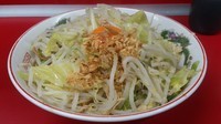 「汁なし(麺硬め・ニンニク・ヤサイ)」@ラーメン二郎 湘南藤沢店の写真