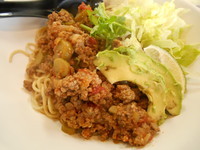 「《限定》　メキシカンまぜそば」@とり麺や五色の写真