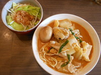 「キムチチゲラーメン＋味玉＋ジロめし」@INOSHOWの写真