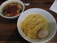 「【限定】シビカラ坦々つけ麺　（大盛り）　＋味玉：サービス券」@ラーメン なんまつの写真
