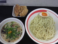 「つけめん+ミニ揚チキン」@自家製麺SHINの写真